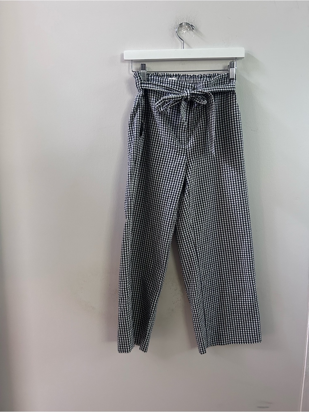 Loft gingham trousers paper bag‎ new with tags